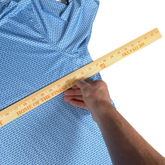 Peter Millar Summer Comfort Blue AOP Shirt All-Over Bicycle Print Polo Shirt 2XL - Picture 5 of 9